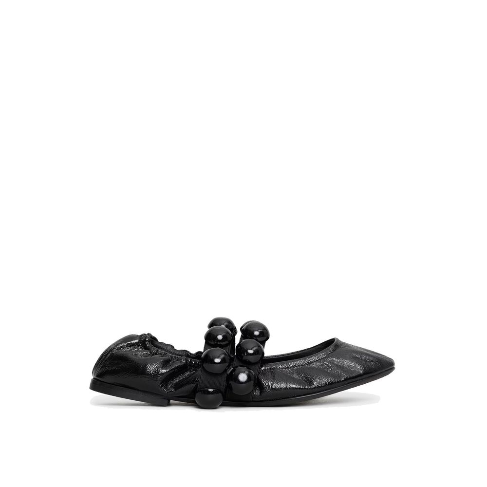 AlaΓ―a Black Calfskin Moccassin